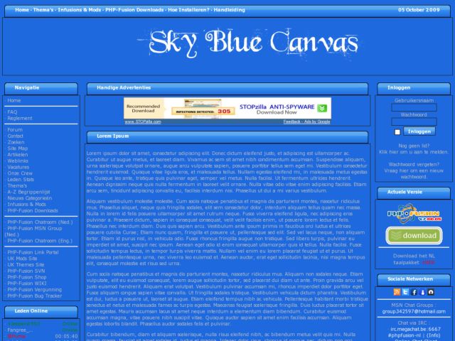 Sky Blue Canvas